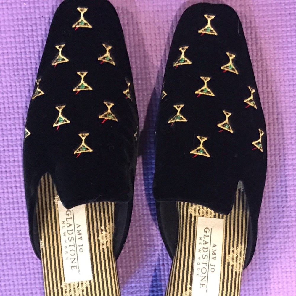 Mule style slip on shoes.